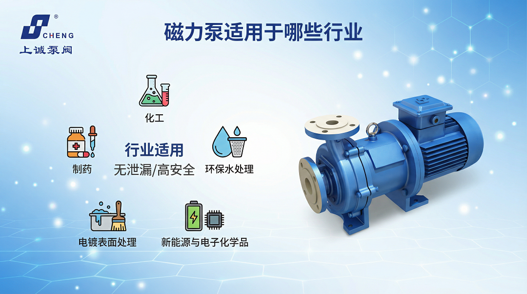 磁力泵適用于哪些行業(yè)？化工、制藥、環(huán)保應(yīng)用解析