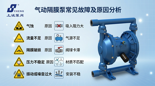 氣動(dòng)隔膜泵常見(jiàn)故障及解決方法（運(yùn)行異常快速排查指南）