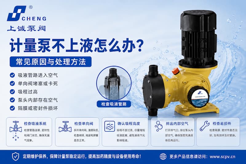 計(jì)量泵不上液怎么辦？吸不上液的常見(jiàn)原因與處理方法