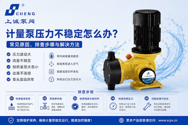 計量泵壓力不穩(wěn)定怎么辦？常見原因、排查步驟與解決方法